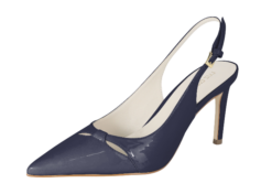 Navy Sling Heel