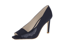 Navy Peeptoe heel